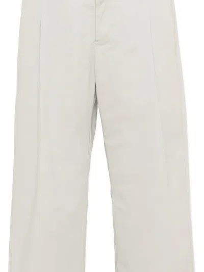 Dondup Trousers White In Neutral