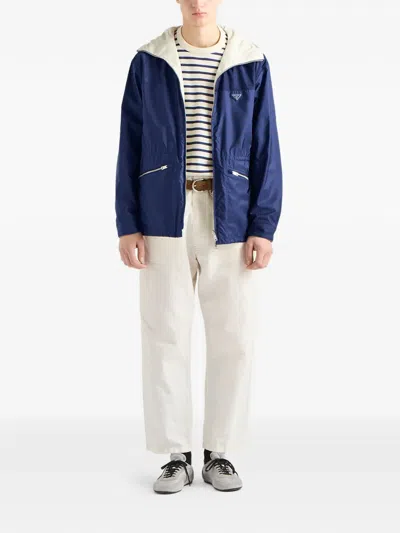 Prada Re-nylon Jacket In Blue