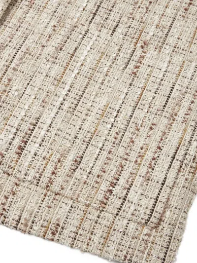 Shanghai Tang Front Toggle Jacket In Neutral