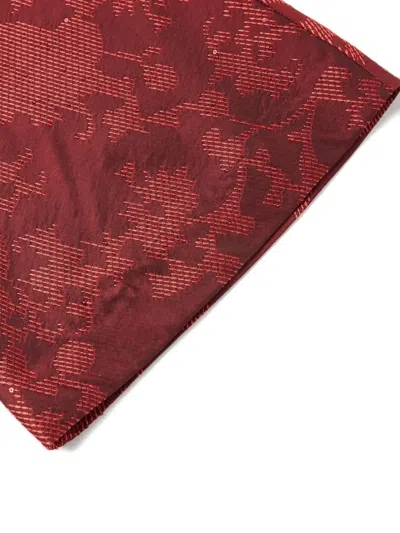 Shanghai Tang Patterned Button Jacket In Red