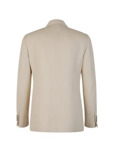 Lardini Buttoned Single-breasted Blazer In Neutral