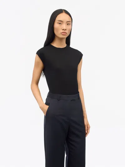 Tiger Of Sweden Mariso Merino-uld T-shirt In Black