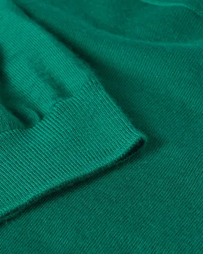 Johnstons Of Elgin Honor Bright Green Superfine Cashmere T-shirt
