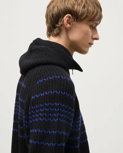 Johnstons Of Elgin Nevis Cashmere Zip Snood In Black