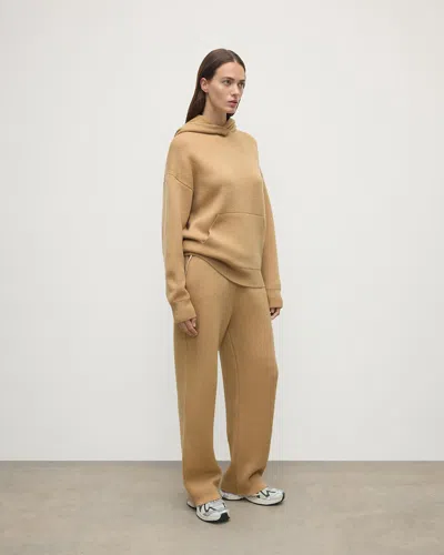 Johnstons Of Elgin Cashmere-blend Double-faced Trousers In Brown