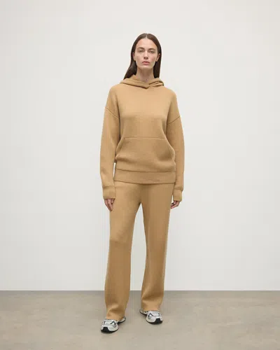 Johnstons Of Elgin Cashmere-blend Double-faced Trousers In Brown