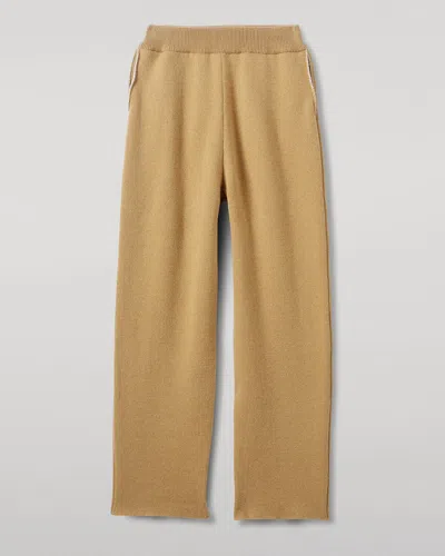 Johnstons Of Elgin Cashmere-blend Double-faced Trousers In Brown
