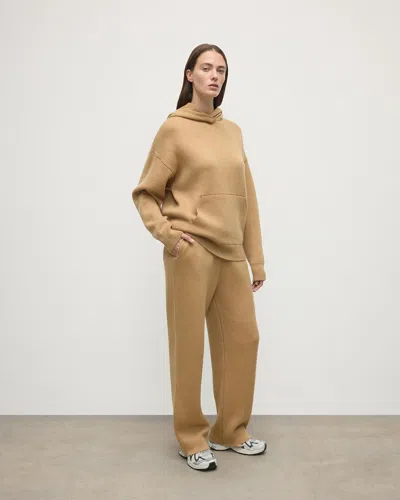 Johnstons Of Elgin Cashmere-blend Double-faced Trousers In Brown