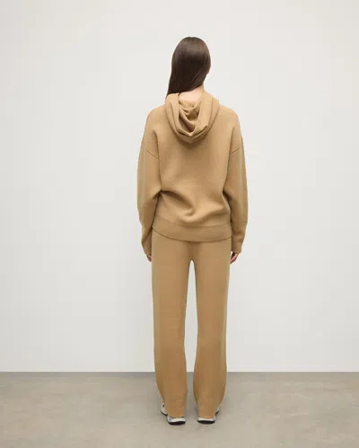 Johnstons Of Elgin Cashmere-blend Double-faced Trousers In Brown