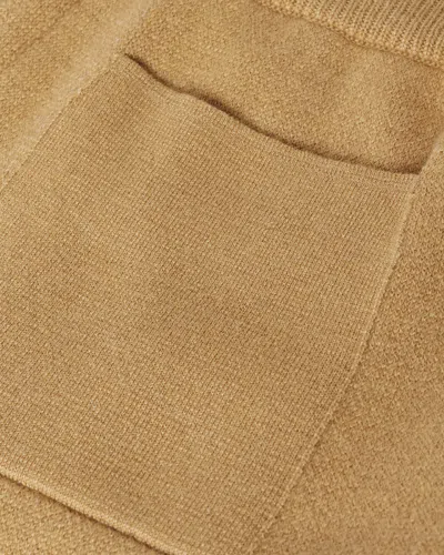 Johnstons Of Elgin Cashmere-blend Double-faced Trousers In Brown