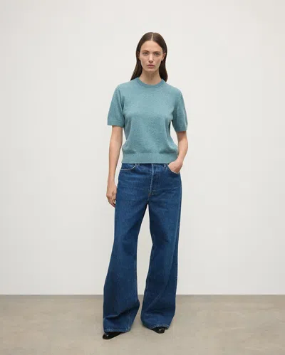 Johnstons Of Elgin Classic Cashmere Green T-shirt