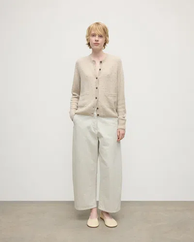 Johnstons Of Elgin Donegal Cashmere Cream Cardigan In Neutral