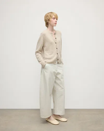 Johnstons Of Elgin Donegal Cashmere Cream Cardigan In Neutral