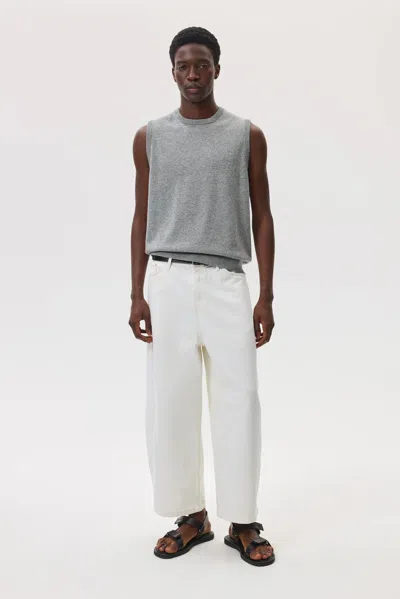 Johnstons Of Elgin Iris Cashmere Sweater Vest In Gray