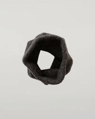 Johnstons Of Elgin Brushed Cashmere & Silk Bouclé Snood In Gray