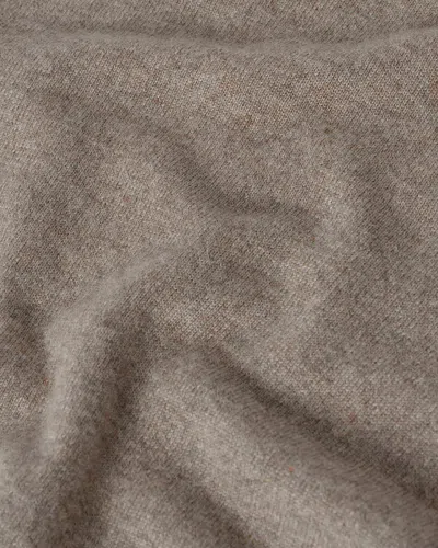 Johnstons Of Elgin Classic Cashmere Light Brown T-shirt In Green