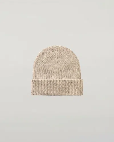Johnstons Of Elgin Donegal Cashmere Cream Beanie In Neutral