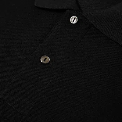 Lacoste Stretch Pique Short-sleeve Slim Fit Polo Shirt In Black