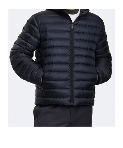 Canada Goose Men Stratus Tonal Label Hooded Jacket In Black