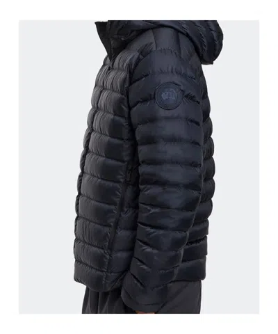 Canada Goose Men Stratus Tonal Label Hooded Jacket In Black