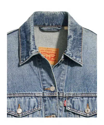Levi's Levi S 90s Cropped Trucker Jacket In Blue