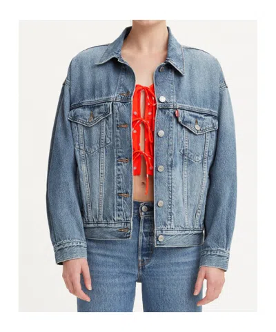 Levi's Levi S 90s Cropped Trucker Jacket In Blue