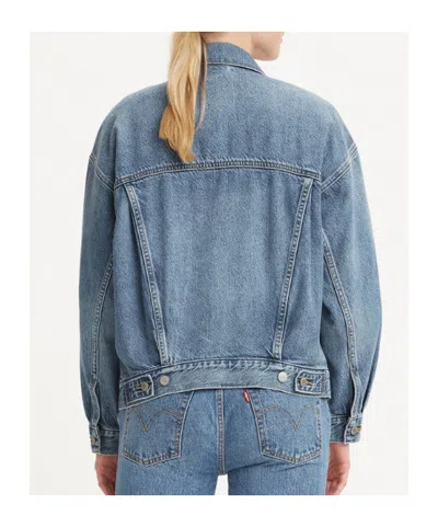 Levi's Levi S 90s Cropped Trucker Jacket In Blue