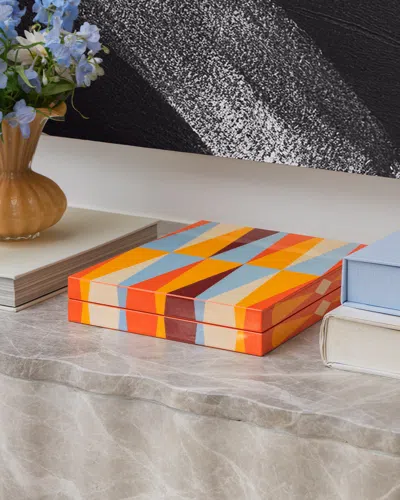 Printworks Lacquered Backgammon, Red