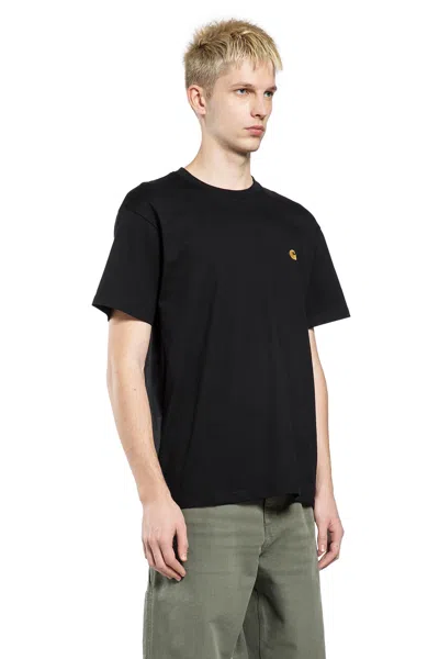 Carhartt American Script Embroidered Logo T-shirt In Black