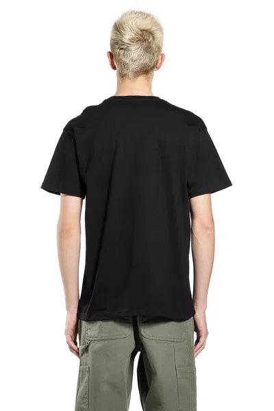 Carhartt American Script Embroidered Logo T-shirt In Black