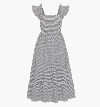 Hill House Home The Ellie Gingham Nap Midi Dress In Blue