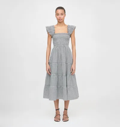 Hill House Home The Ellie Gingham Nap Midi Dress In Blue