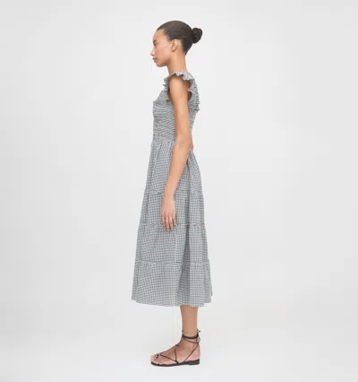 Hill House Home The Ellie Gingham Nap Midi Dress In Blue