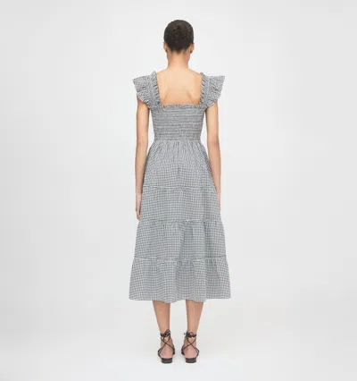 Hill House Home The Ellie Gingham Nap Midi Dress In Blue