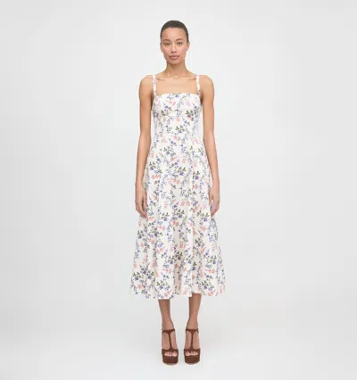 Hill House Home The Margot Midi Dress In Multi