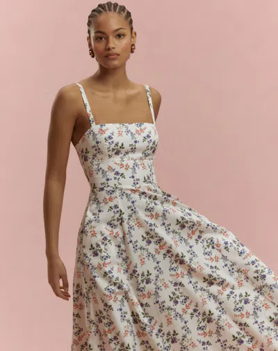 Hill House Home The Margot Midi Dress In Multi