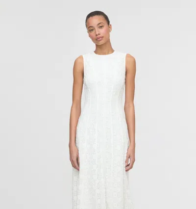 Hill House Home Leanne Paneled Lace Maxi Dress In Neutral