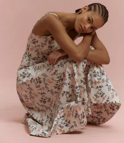 Hill House Home The Margot Midi Dress In Multi