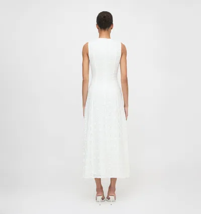 Hill House Home Leanne Paneled Lace Maxi Dress In Neutral