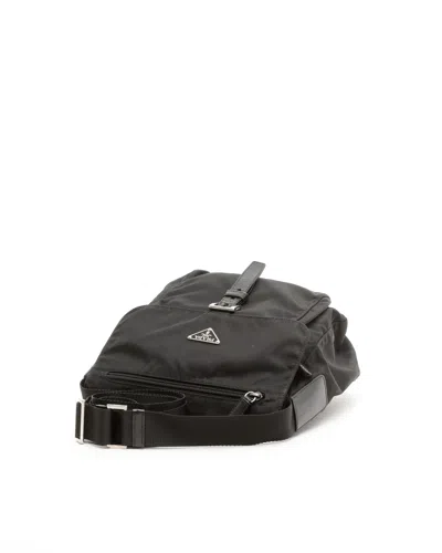Prada Tessuto Messenger Bag In Black