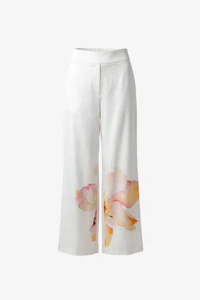 Toccin Gaiafloral Flared Trousers In White