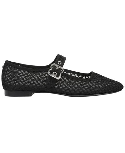 Sam Edelman Michaela Mesh Mary Jane Flats In Black