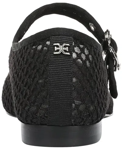 Sam Edelman Michaela Mesh Mary Jane Flats In Black