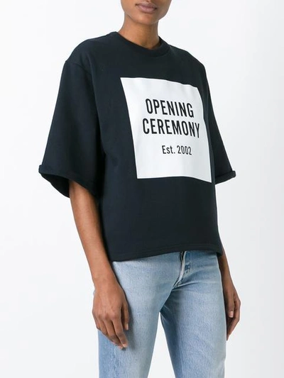 Shop Opening Ceremony Box Logo Sweatshirt In Black