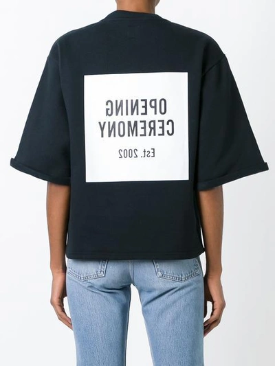 Shop Opening Ceremony Box Logo Sweatshirt In Black