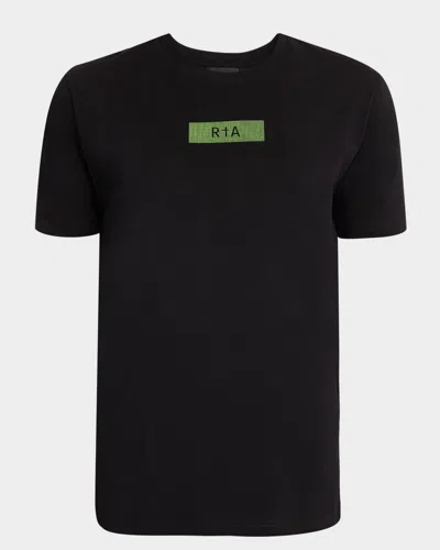 Rta Men & Apos;s Binary Code Cotton Logo T-shirt In Black