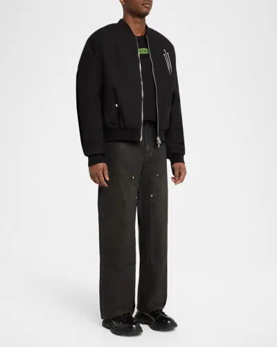 Rta Men & Apos;s Binary Code Cotton Logo T-shirt In Black