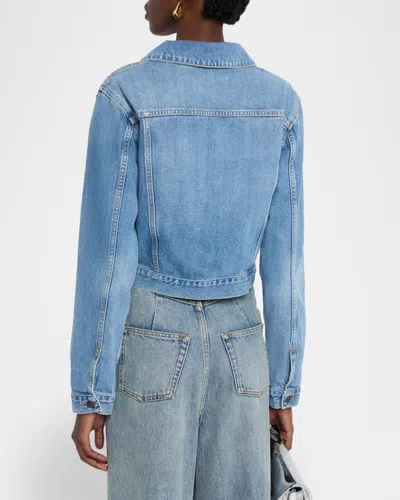 Frame The Off Duty Denim Trucker Jacket In Multi