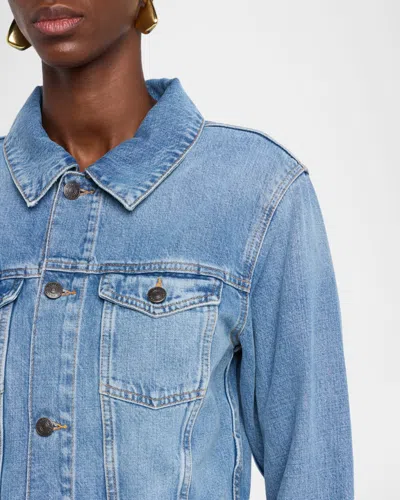Frame The Off Duty Denim Trucker Jacket In Multi