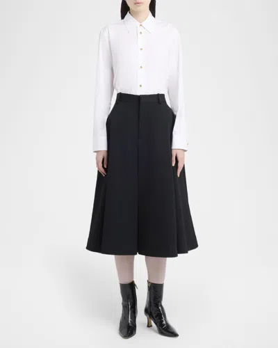 Bottega Veneta Sofia Glossed-leather Ankle Boots In Black